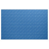 Witte sterren van David op blauw Stof (Fat Quarter)