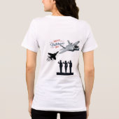 Witte sterren van opoffering Tri-Blend shirt (Achterkant)