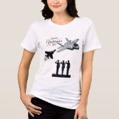Witte sterren van opoffering Tri-Blend shirt (Voorkant)