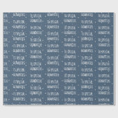 Witte sterren voor kleinkinderen Verpakkingspapier Cadeaupapier (Vlak)