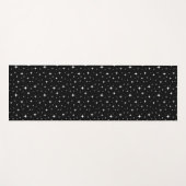 Witte sterren zwart Yoga Mat (Voorkant (horizontaal))