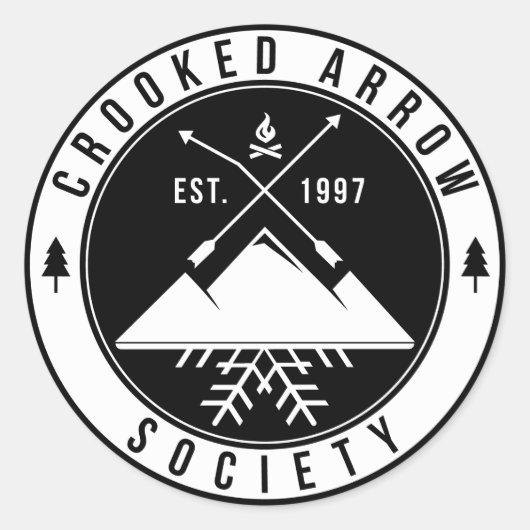 witte Sticker (Voorkant)