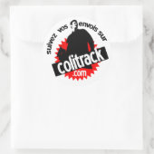 witte sticker gevolgd (Tas)