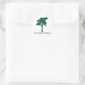 Witte Sticker Groene Logo (Tas)