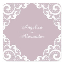 Witte sticker met kantlijn