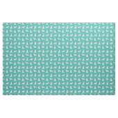 witte stier doodshond turquoise stof (Yard (91,4 cm))