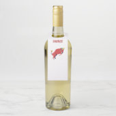 Witte Stier, sterrenbeeld, sterrenbeeld afdruk Flessenhanger (Op fles)