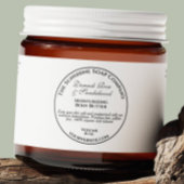 Witte  stijl Cosmetics Jar Label Waterfles Etiket