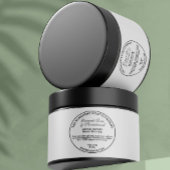 Witte  stijl Cosmetics Jar Label Waterfles Etiket