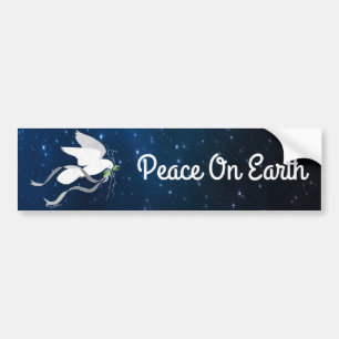 Witte stip bumpersticker