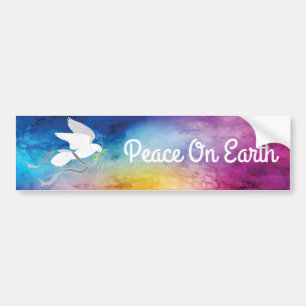 Witte stip bumpersticker