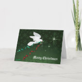 Witte stip feestdagen kaart (Voorkant)