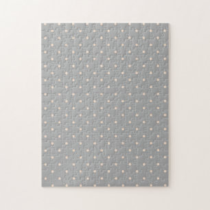 Witte Stip Grijze Achtergrond Elegante Stippen Ges Legpuzzel
