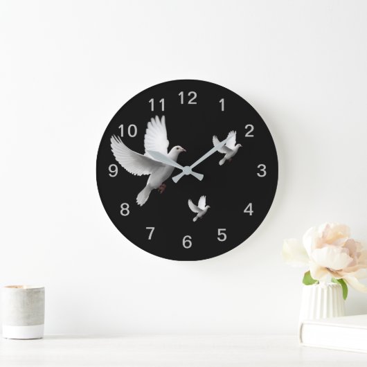 Witte stip grote klok (Huis)