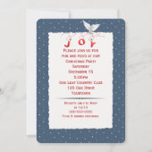 Witte stip in de partij Snowflakes Kaart (Voorkant)