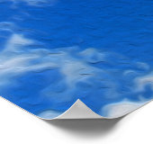 Witte stip in de vlucht poster (Hoek)