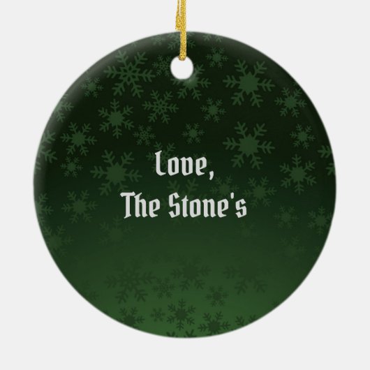 Witte stip keramisch ornament (Achterkant)