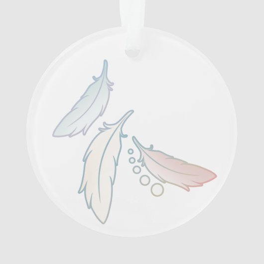 Witte stip ornament (achterkant)