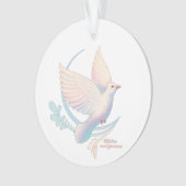 Witte stip ornament (voorkant)