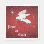 Witte stip servet (Voorkant)