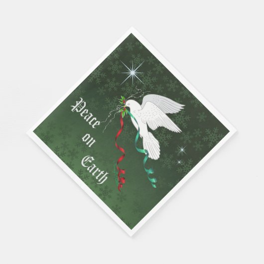 Witte stip servet (Hoek)