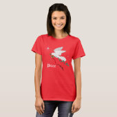 Witte stip t-shirt (Voorkant volledig)