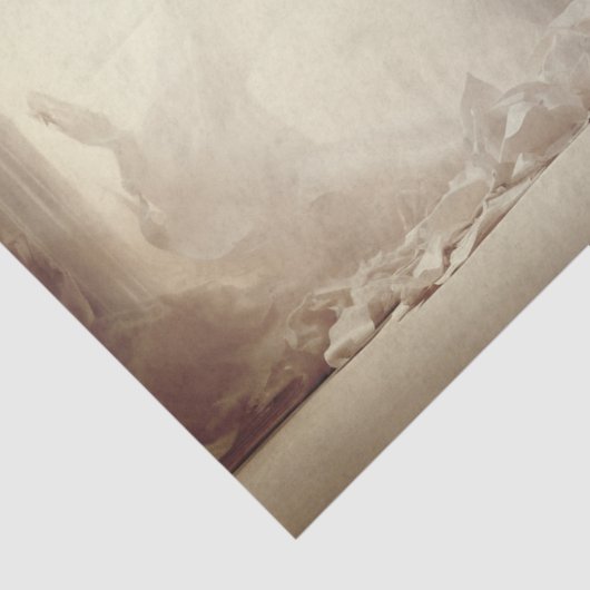 Witte stip tissuepapier (Detail)