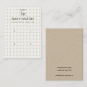  WITTE STIPPEN CIRCLE PATROON 2 DE LOGO VAN DE VER VISITEKAARTJE (Voorkant / Achterkant)