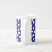Witte Stippen Donkerblauw Porselein Kop (Achterkant)