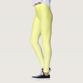 Witte stippen geel patroon leggings (Links)