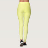 Witte stippen geel patroon leggings (Achterkant)