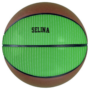 Witte stippen groen patroon basketbal