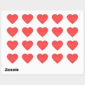 Witte Stippen Hart Sticker (Vel)