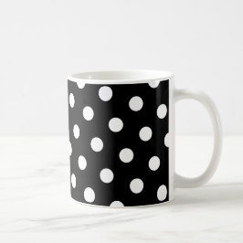 Witte Stippen Koffiemok