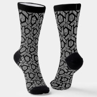 Witte stippen modern pointillisme geometrisch patr