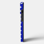 witte stippen op blauw Case-Mate iPhone case (Achterkant / Links)