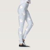 witte stippen op blauw leggings (Rechts)