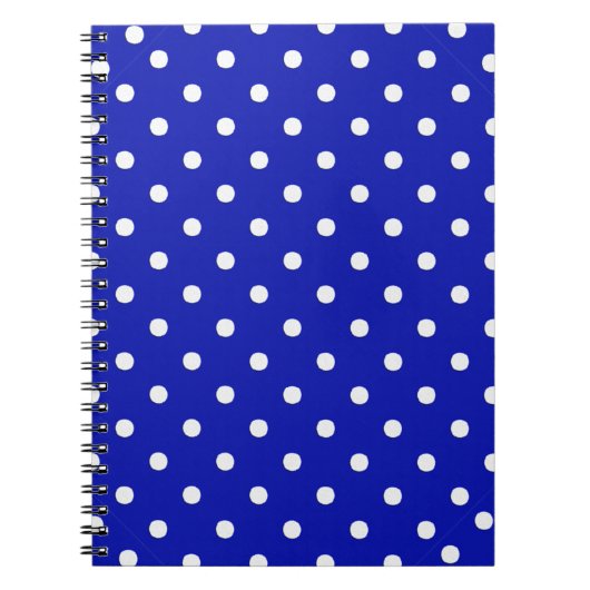 witte stippen op blauw notitieboek (Voorkant)