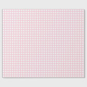 Witte Stippen op lichtroze omlooppapier Cadeaupapier (Vlak)
