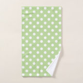 Witte stippen op Mint Green Bad Handdoek (Handdoek)