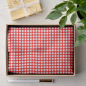 Witte Stippen op papier met rood weefsel (Geschenk)