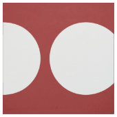 Witte Stippen op Rode Stof (Swatch)