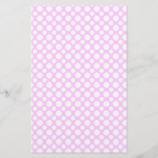 Witte Stippen op Roze Scrapbook Papier (Voorkant)