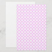 Witte Stippen op Roze Scrapbook Papier (Voorkant / Achterkant)