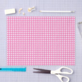 Witte Stippen op roze weefselpapier Tissuepapier (Craft)