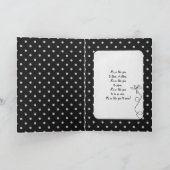 witte stippen op zwart dank bedankkaart (Binnen)