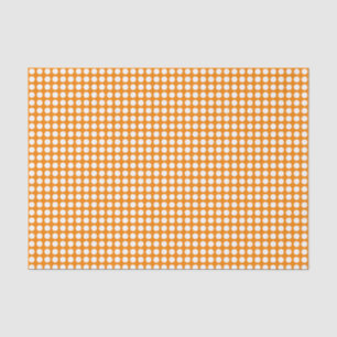 Witte Stippen over Oranje weefselpapier Tissuepapier