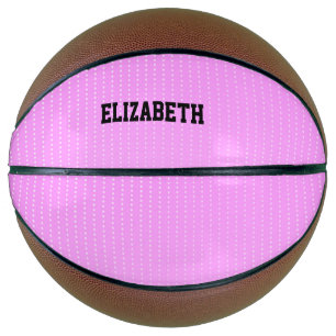 Witte stippen roze patroon basketbal