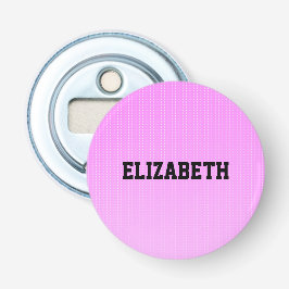 Witte stippen roze patroon button flesopener