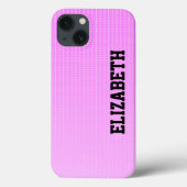 Witte stippen roze patroon Case-Mate iPhone case (Achterkant)